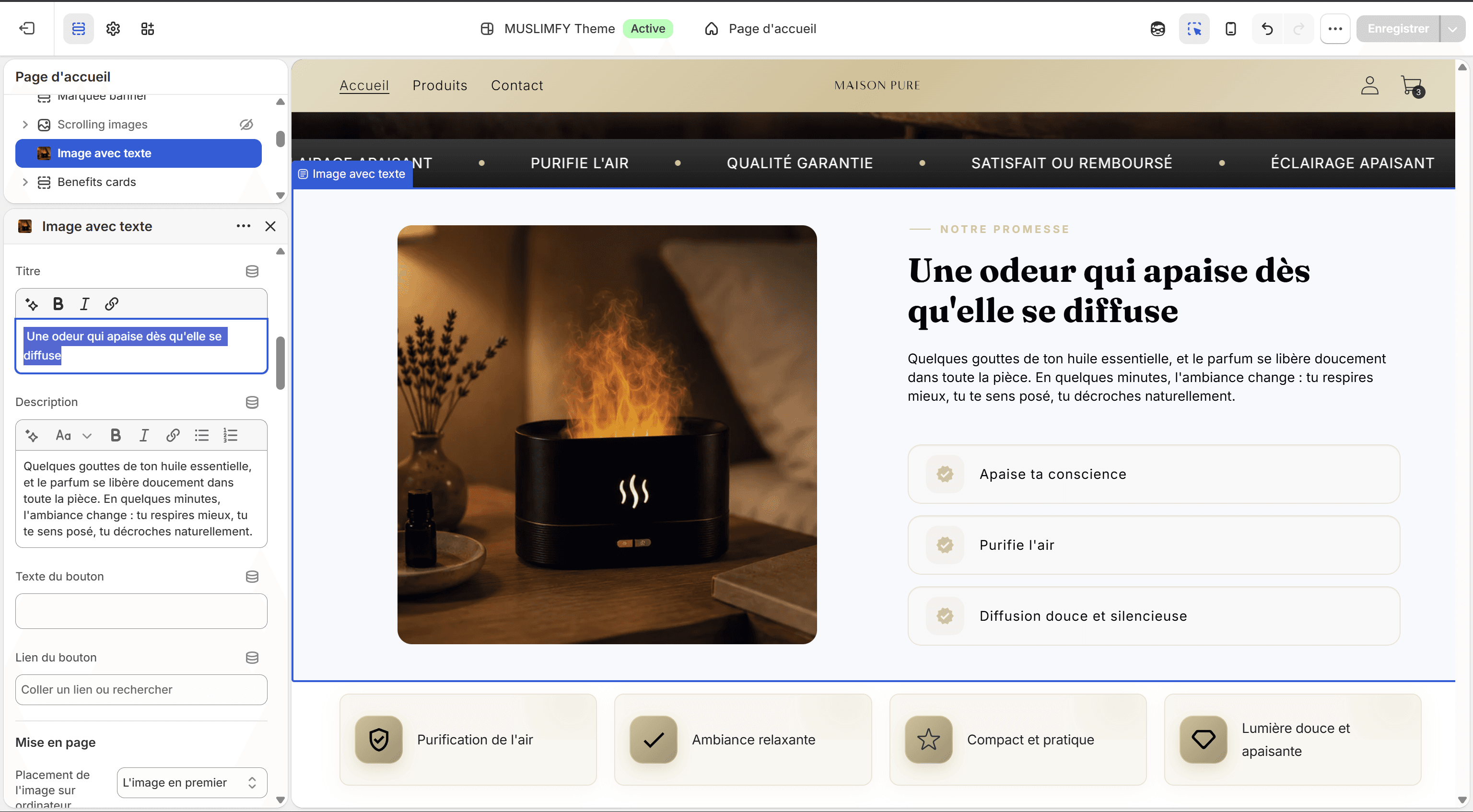 Aperçu boutique MUSLIMFY — Éditeur