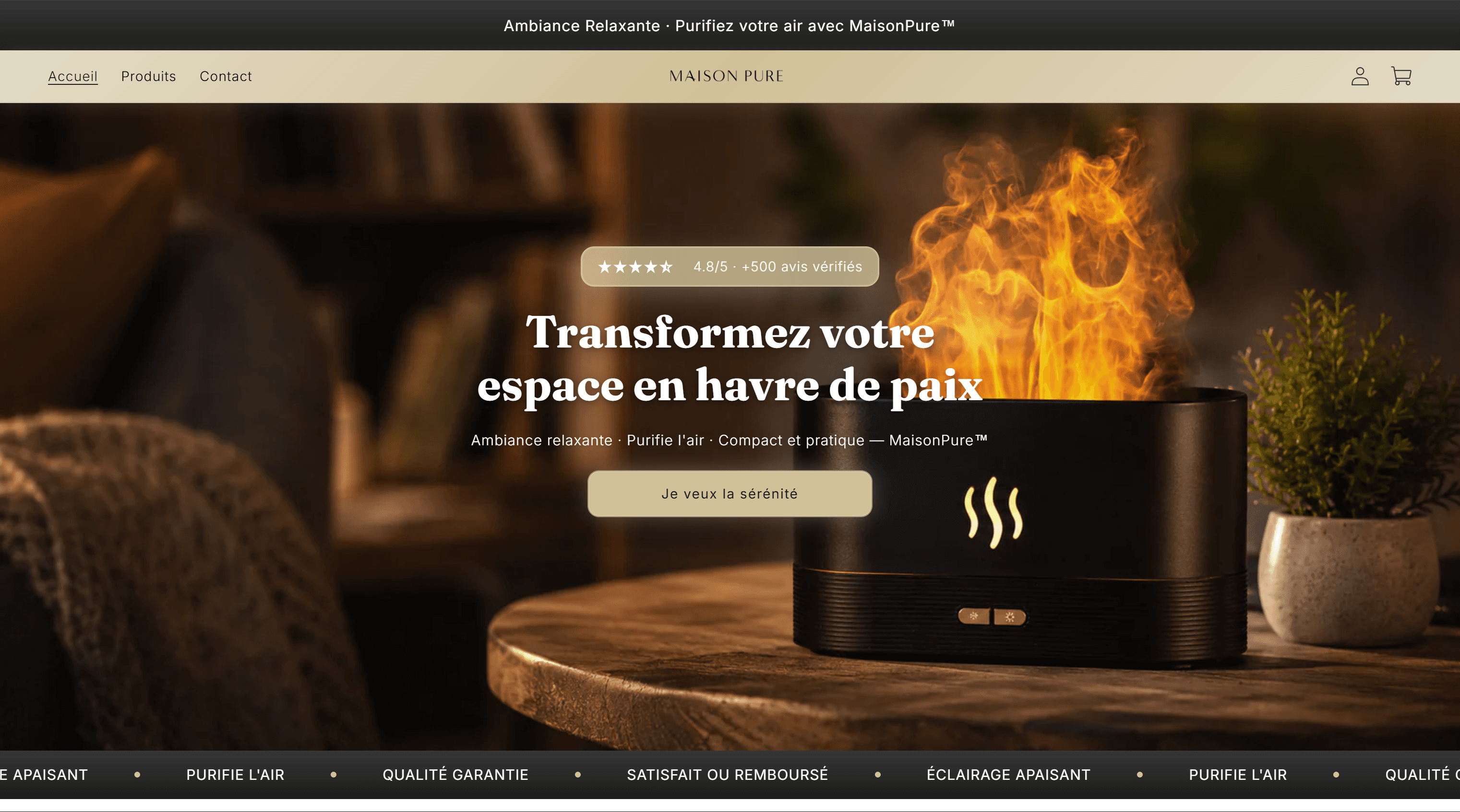 Aperçu boutique MUSLIMFY — Accueil